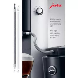 JURA Fém borítású szilikoncső HP1